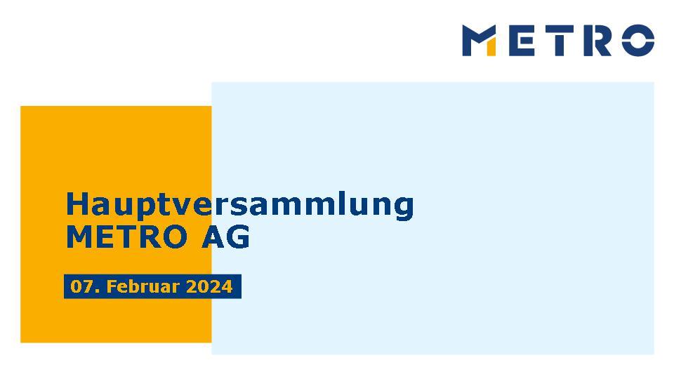 Präsentation zur Vorstandsrede auf der Hauptversammlung 2024